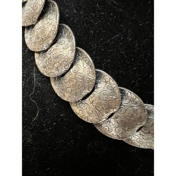 1950s Vintage Napier Necklace Stars and Scrolls Napier Disc Necklace Celestial J - Picture 2 of 6